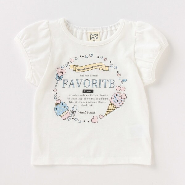 アイスクリームTシャツ(80 ピンク): キッズ - ナルミヤ