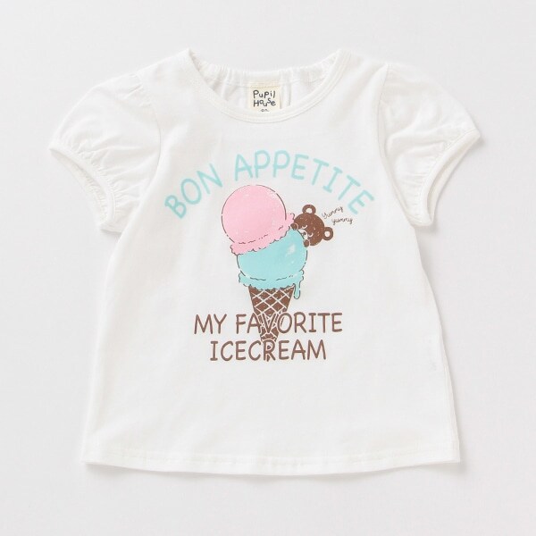 クマアイスプリントTシャツ