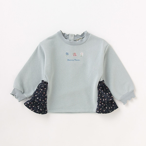花柄フリルトレーナー(80cm サックス): キッズ - ナルミヤ オンライン