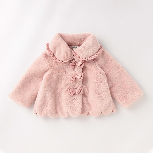 ファーコート(90cm ディープ ピンク): キッズ - ナルミヤ オンライン  