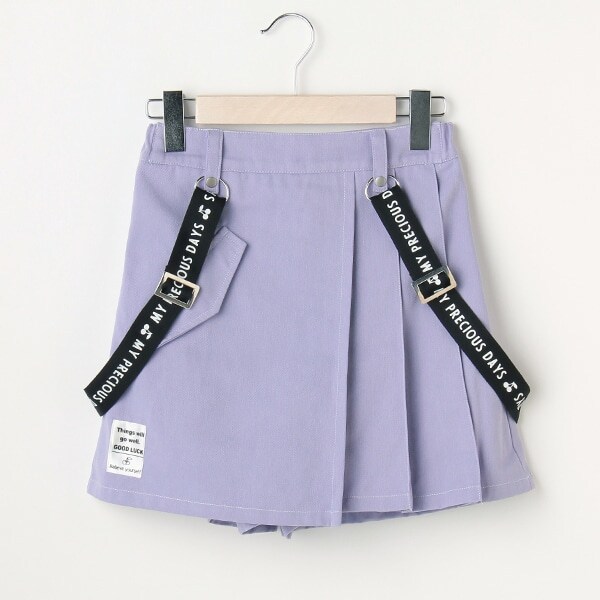 milkycoast】サスペンダーつきツイルスカパン(S(140) パープル