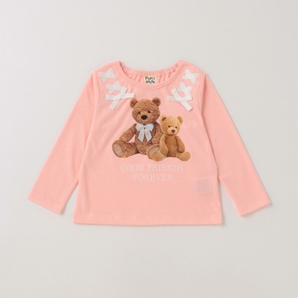編み上げリボンTシャツ