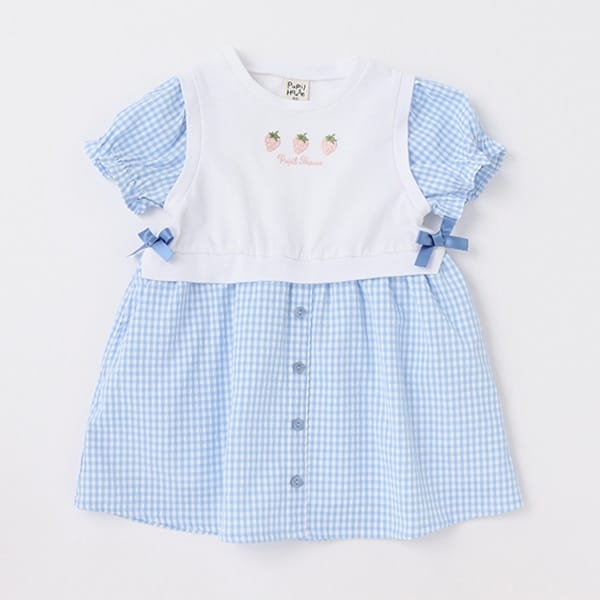 ドッキングワンピース(80cm サックス): キッズ - ナルミヤ オンライン