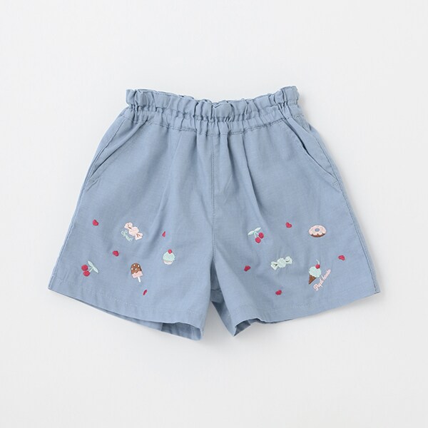 刺しゅう入りショートパンツ