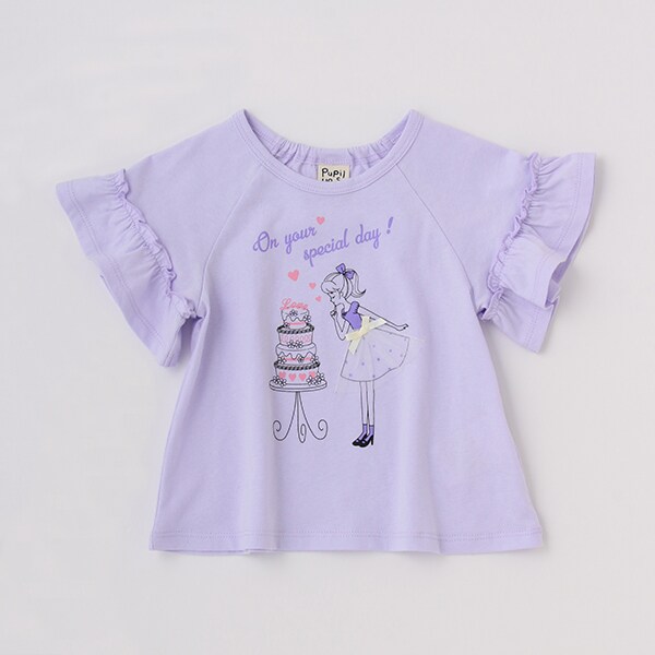 女の子モチーフTシャツ(80cm ラベンダー): キッズ - ナルミヤ オンライン公式サイト