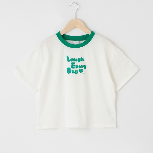 【milkycoast】配色リブTシャツ