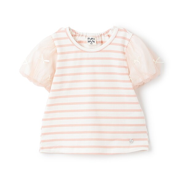 袖リボン半そでTシャツ