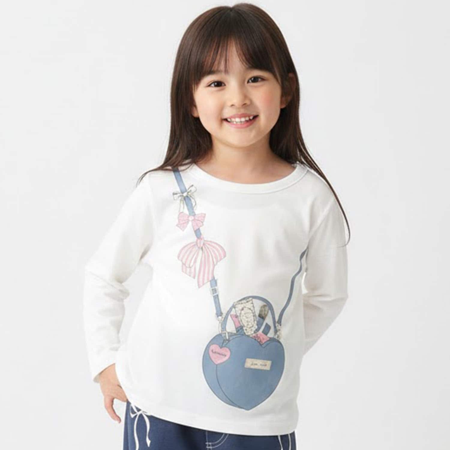 【990★ITEM】ハートポシェットモチーフTシャツ