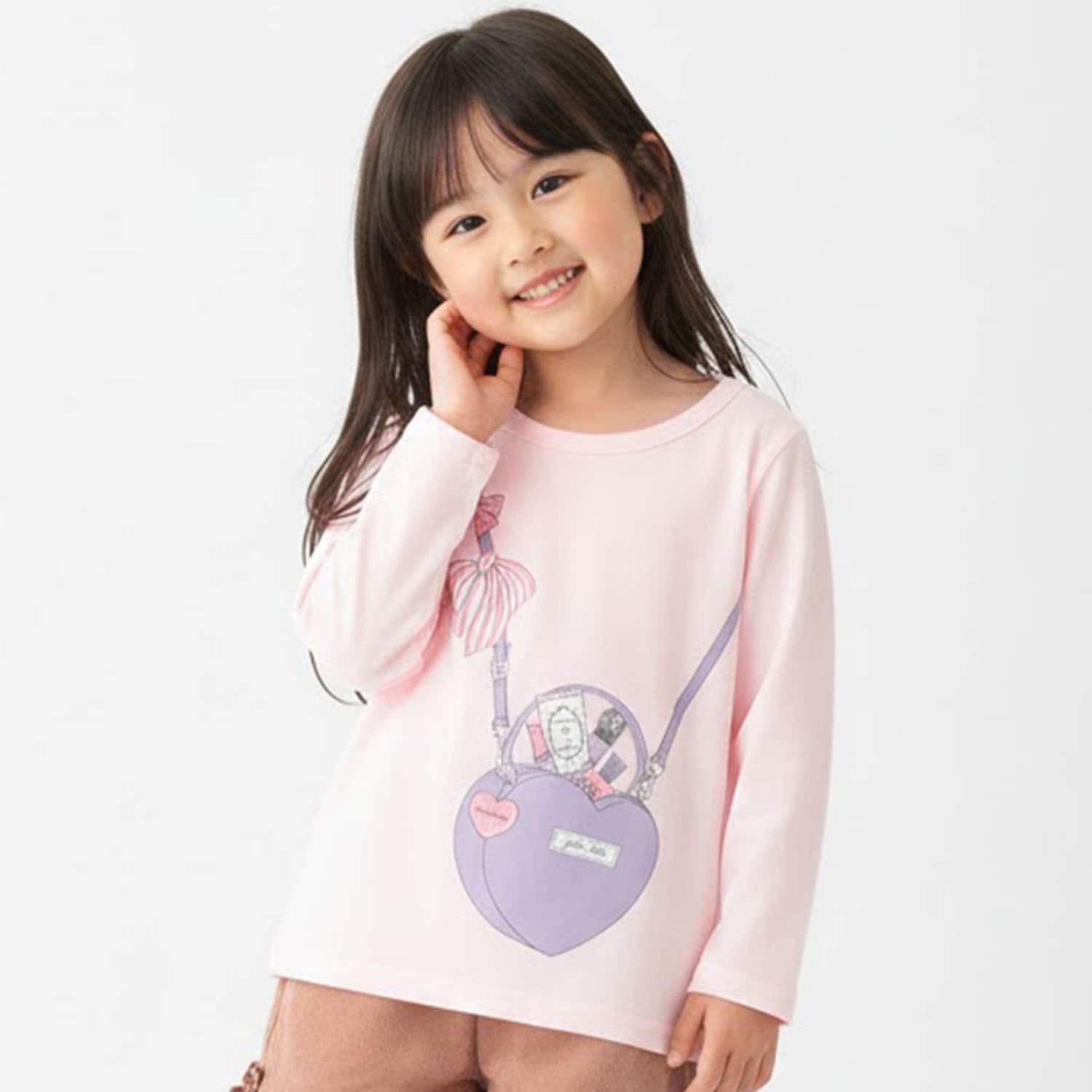 【990★ITEM】ハートポシェットモチーフTシャツ