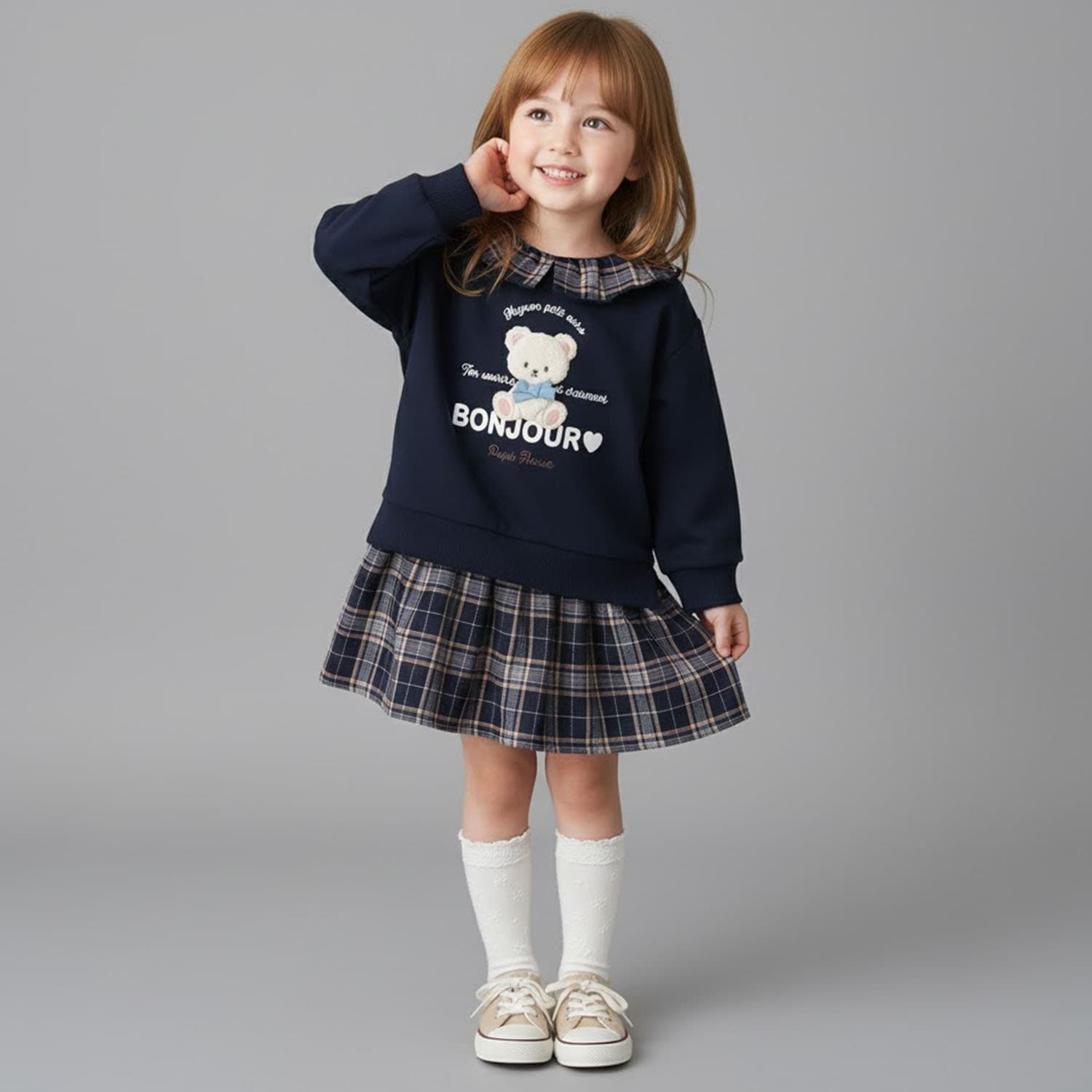 テディベアモチーフワンピース