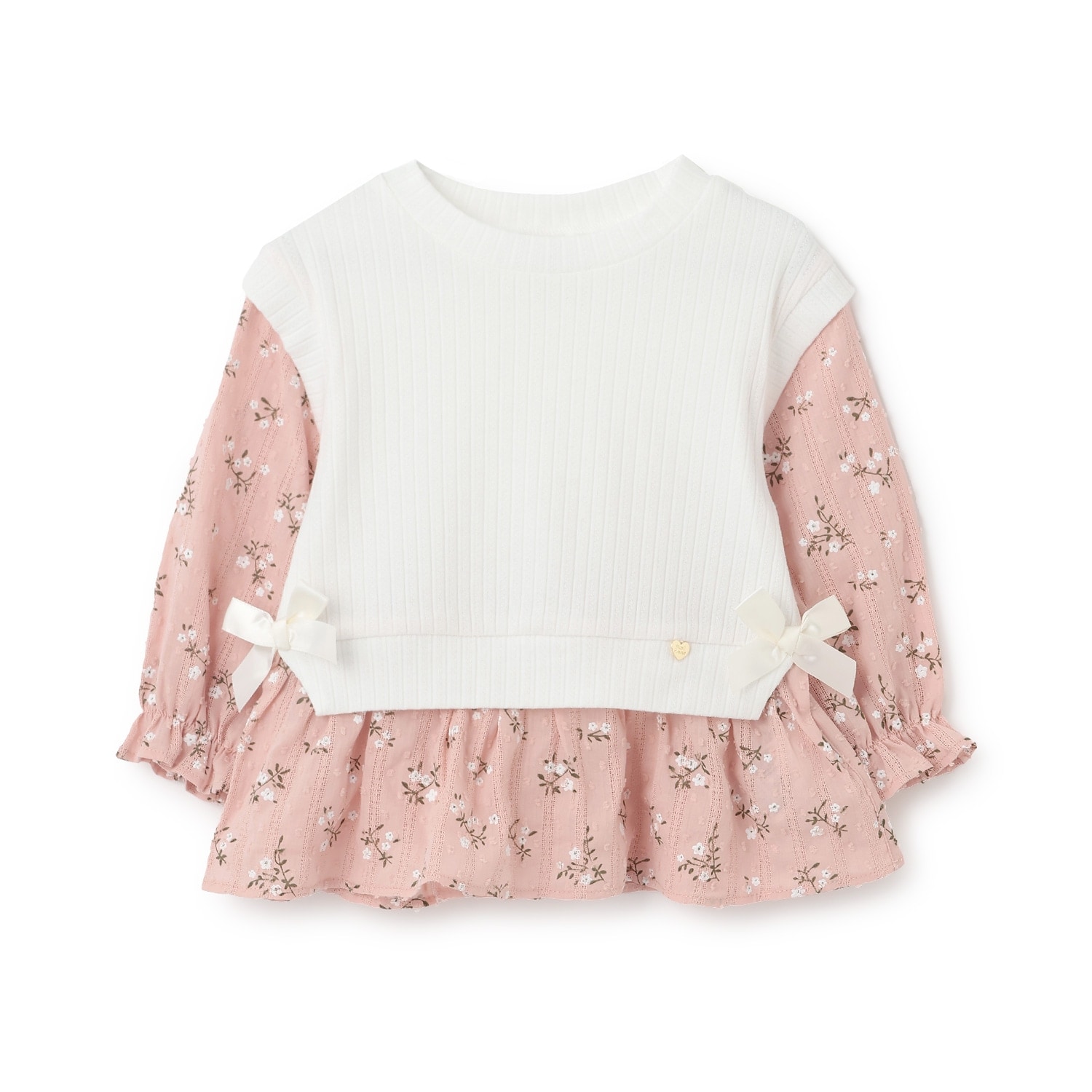 ニットベストドッキングチュニック