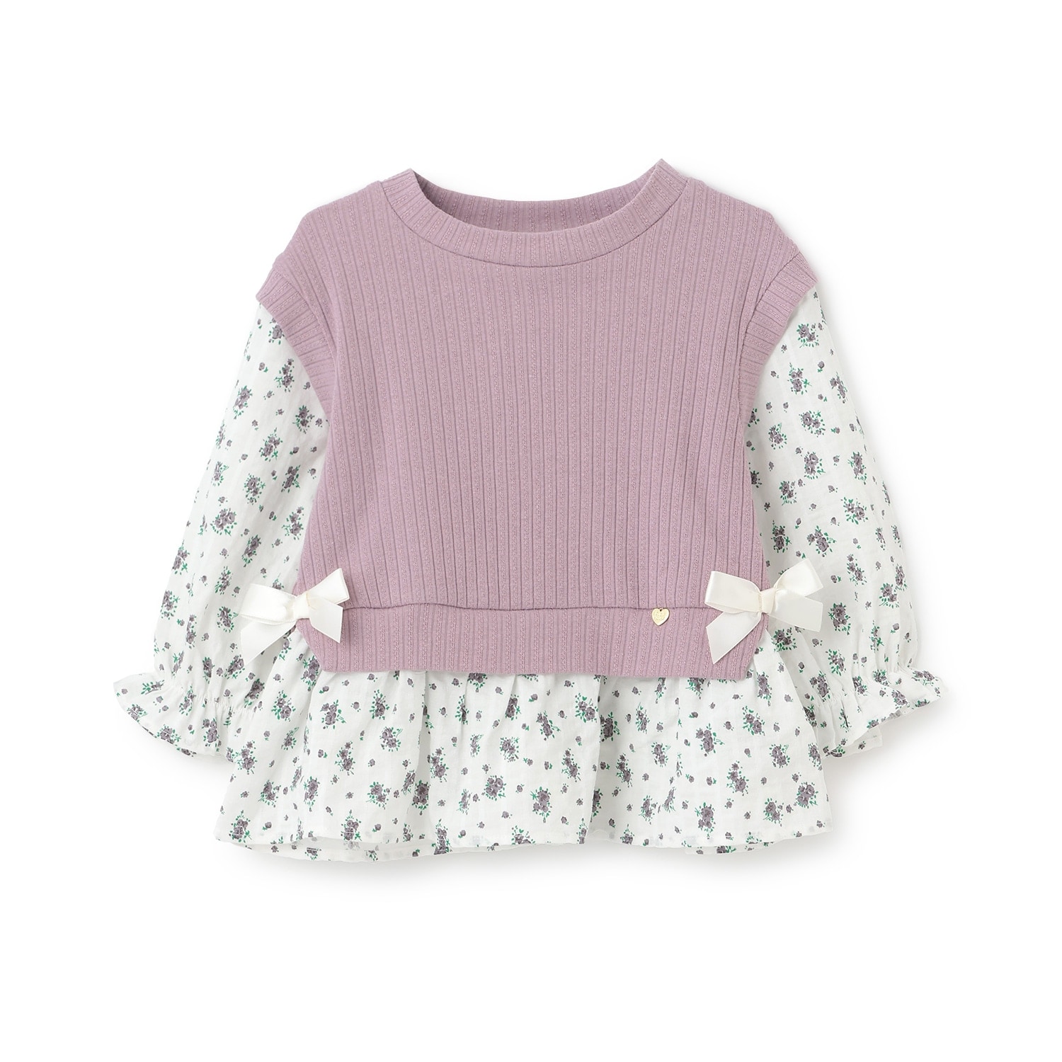 ニットベストドッキングチュニック