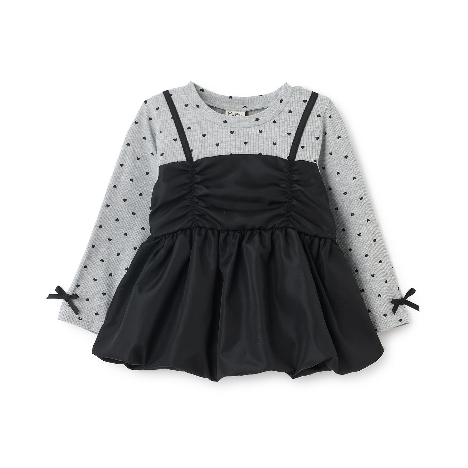 ビスチェドッキング長袖Tシャツ