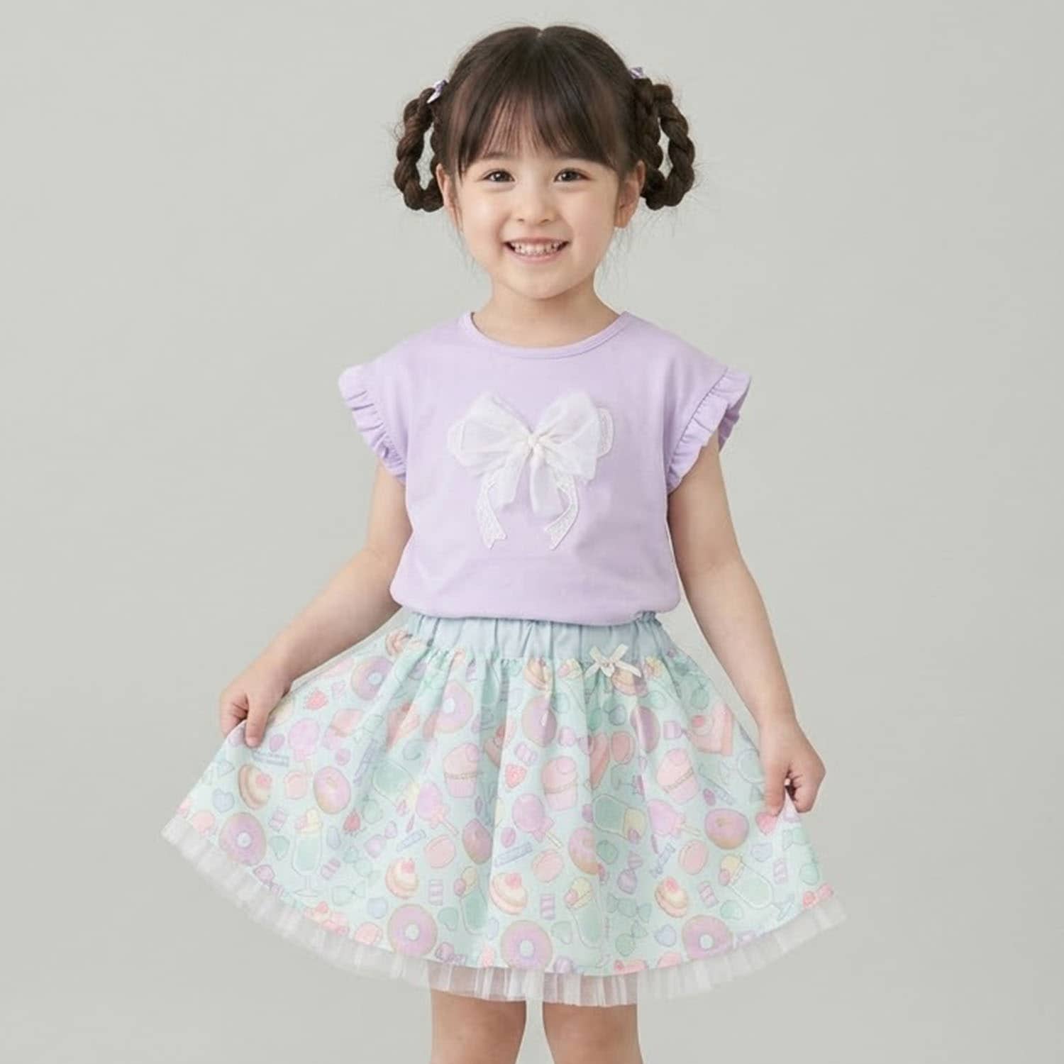 オリジナルプリントシフォンスカート