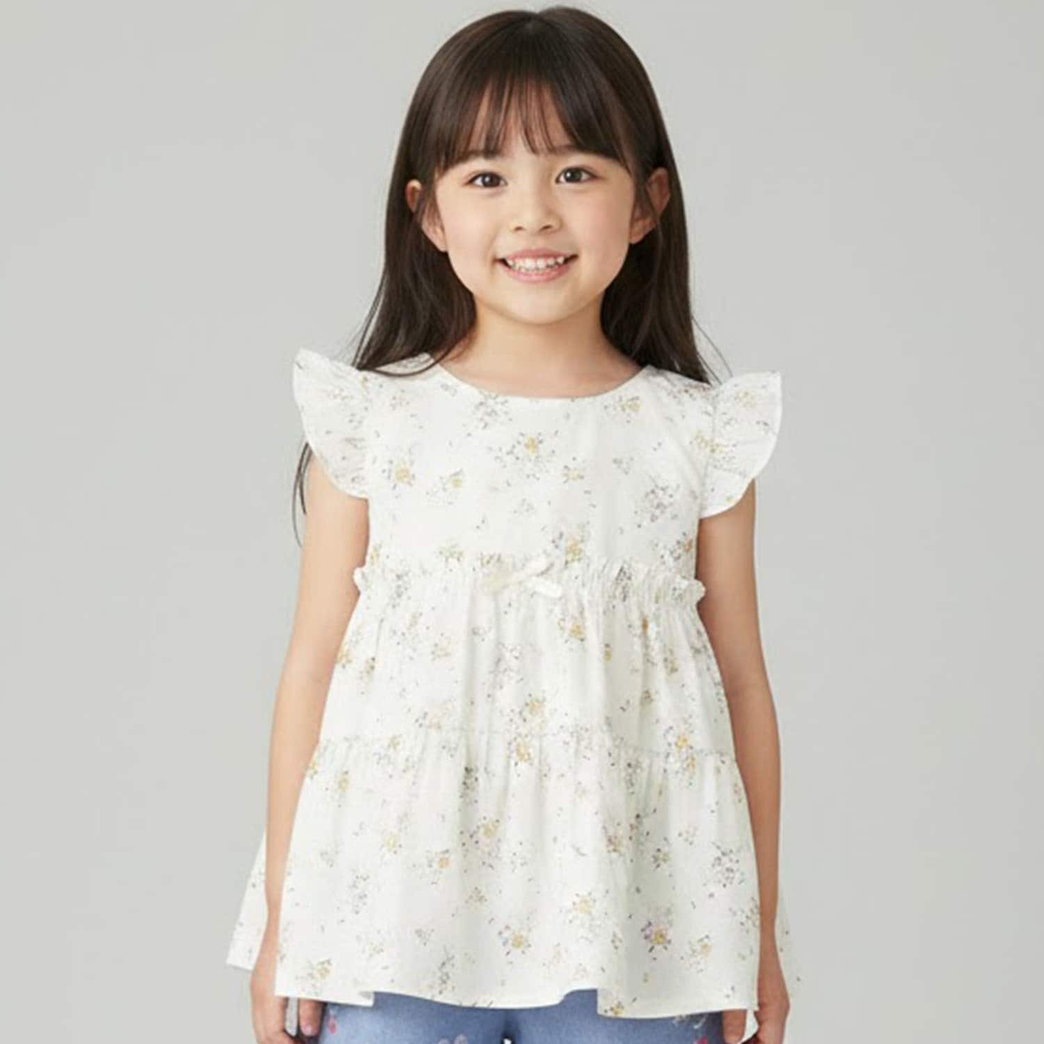 花柄チュニック