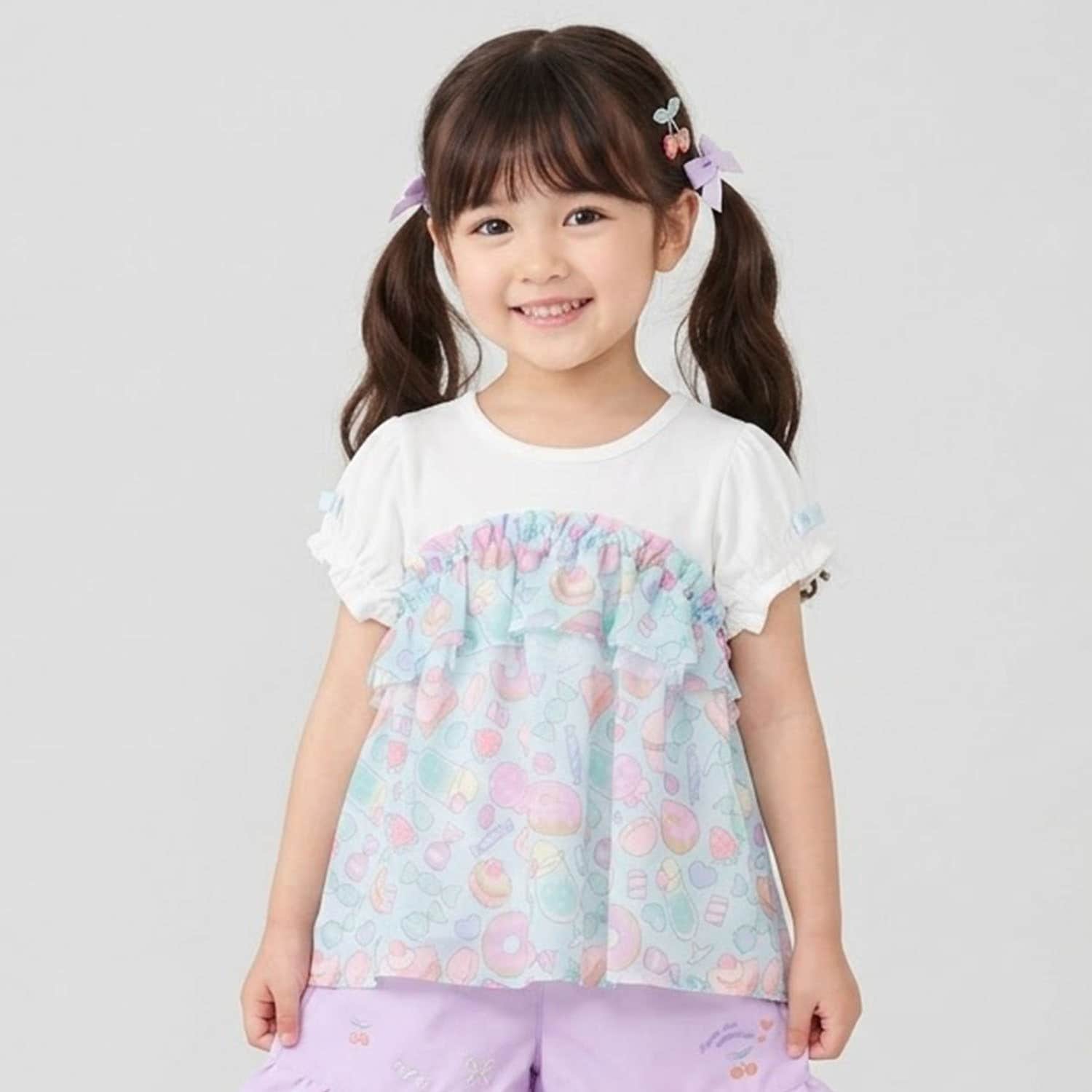 オリジナルプリントシフォンドッキングTシャツ