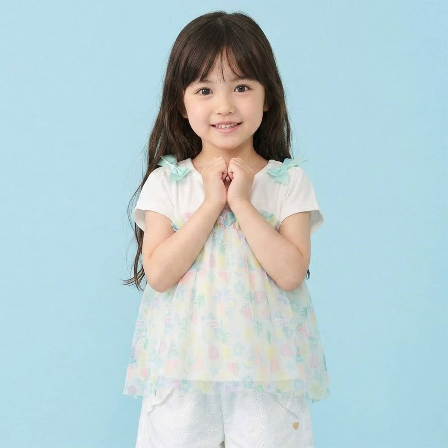 トロピカルチュールドッキングTシャツ