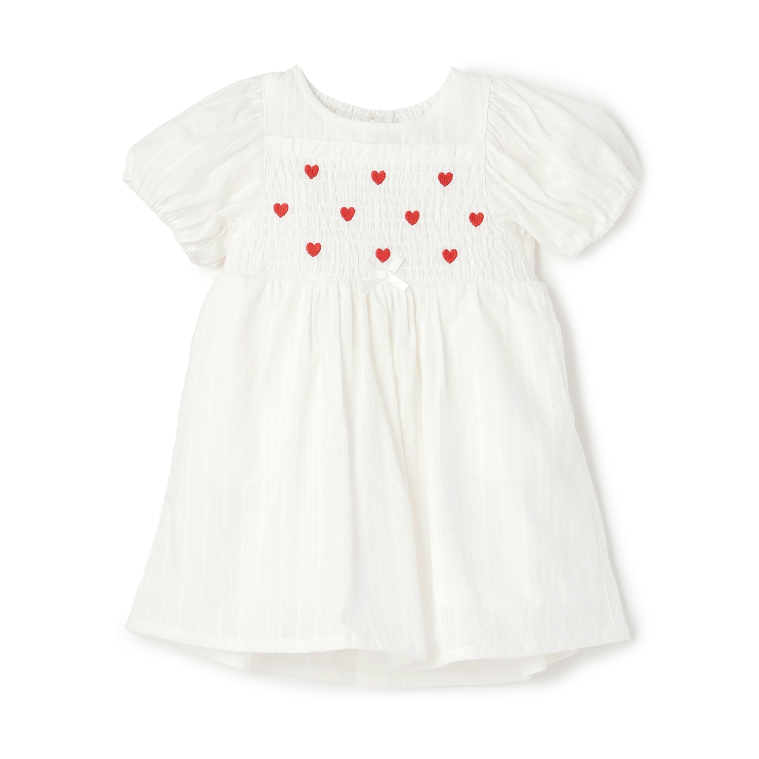 胸ハート刺しゅうワンピース