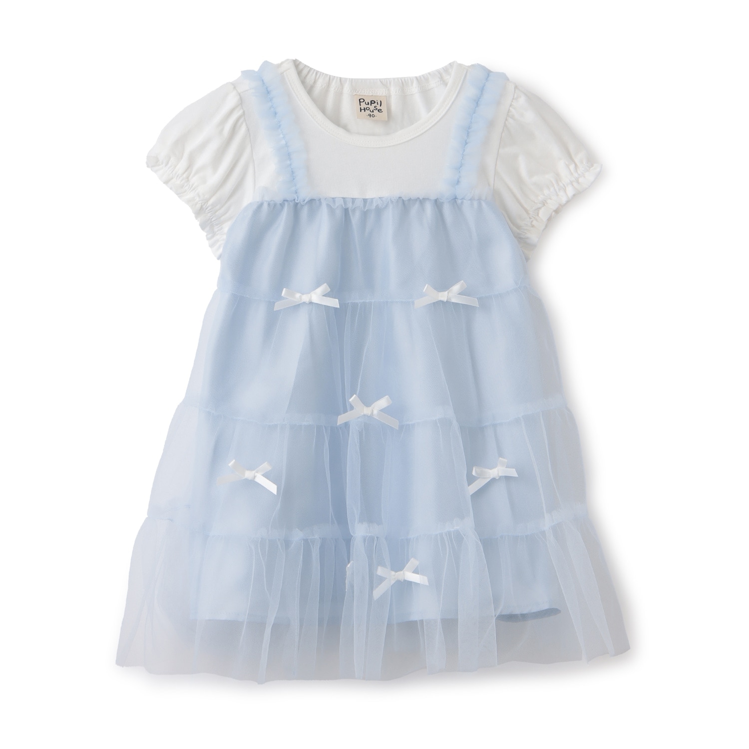 リボンいっぱいドッキングワンピース