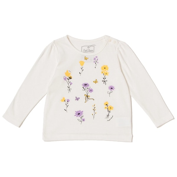 フラワープリントTシャツ