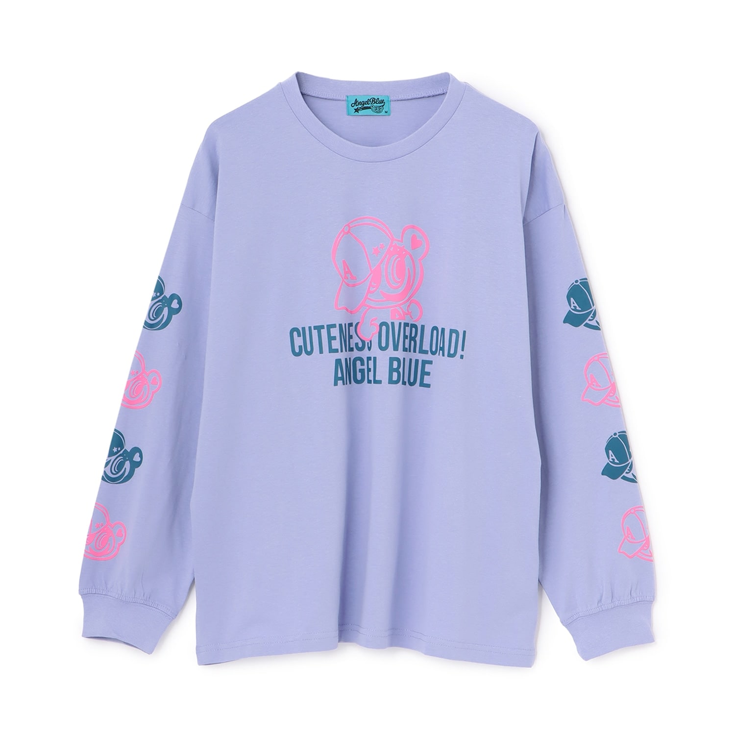 【エンジェルブルー】ナカムラ袖プリントTシャツ