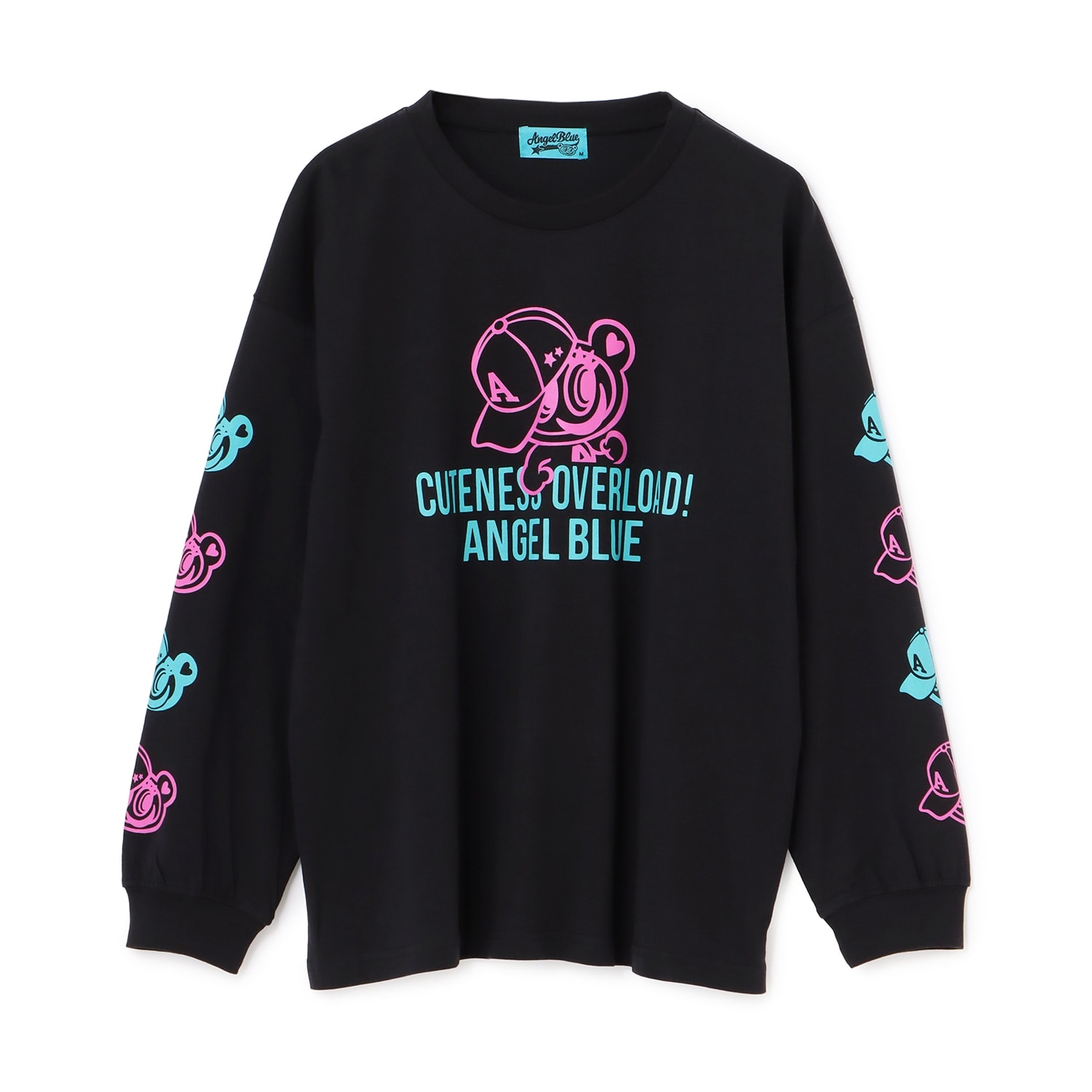 【エンジェルブルー】ナカムラ袖プリントTシャツ