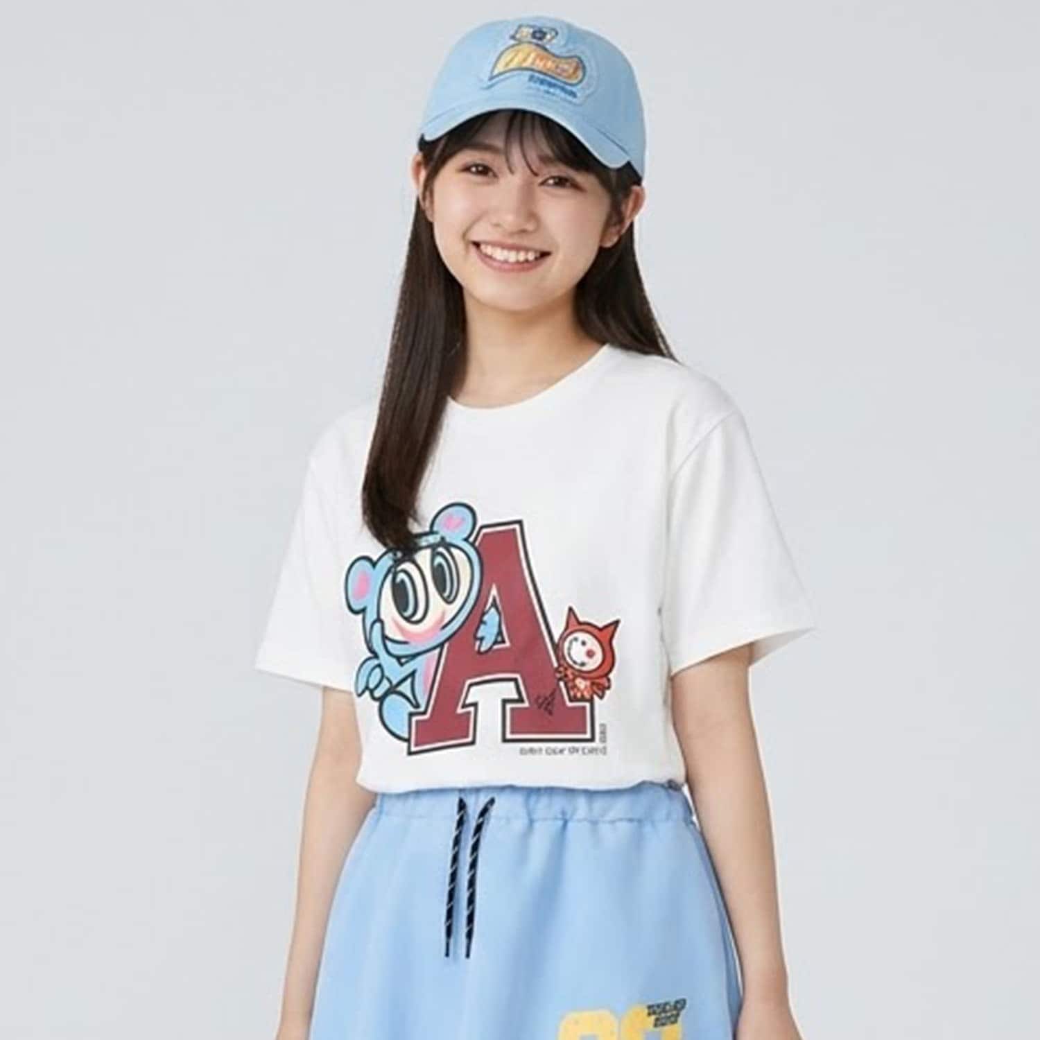 【エンジェルブルー】レタードTシャツ