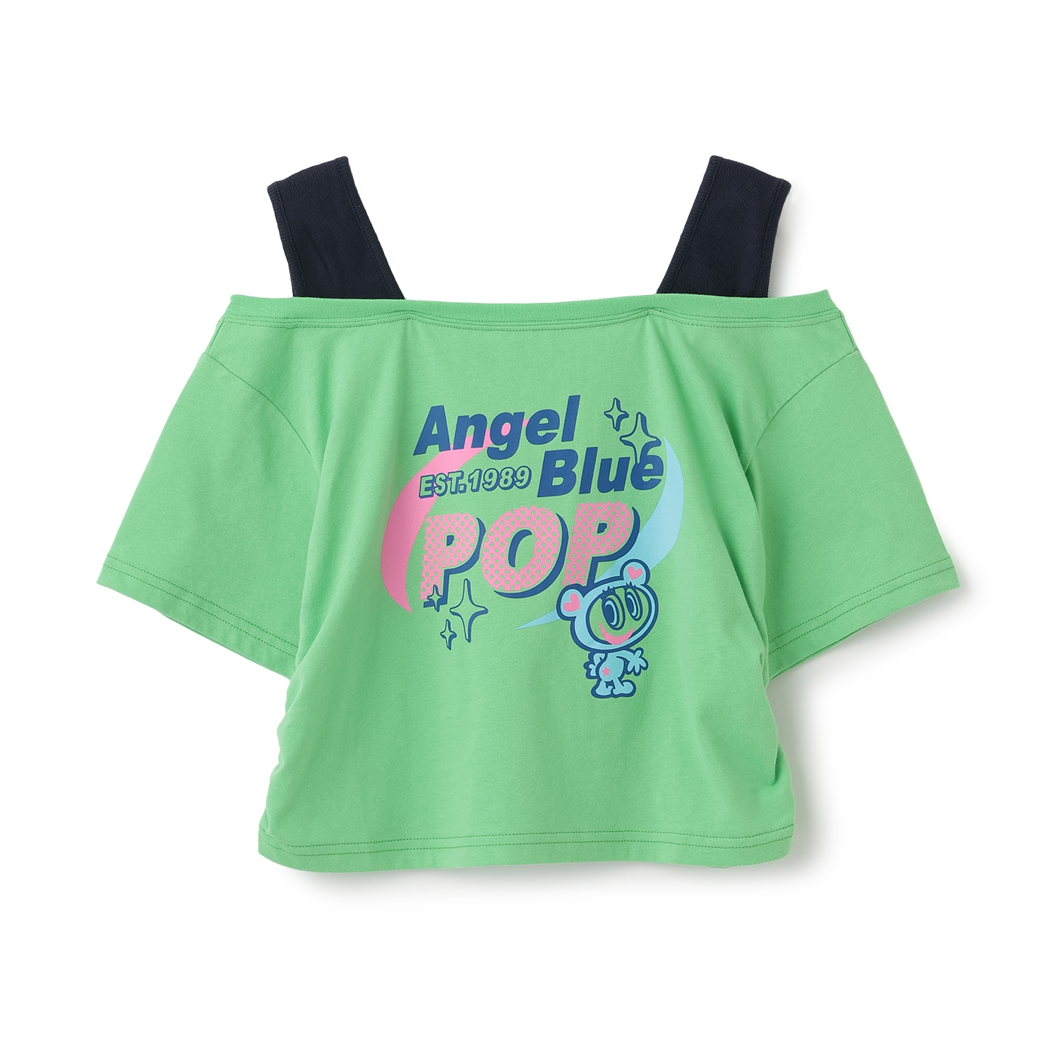【エンジェルブルー】ナカムラくんオフショル半袖Tシャツ