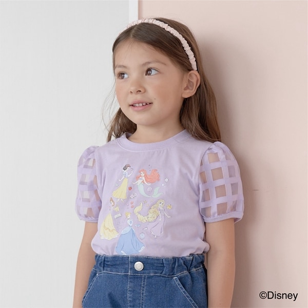 Disney Princess】【型崩れしないやわらかコットン】 Tシャツ(100cm ...