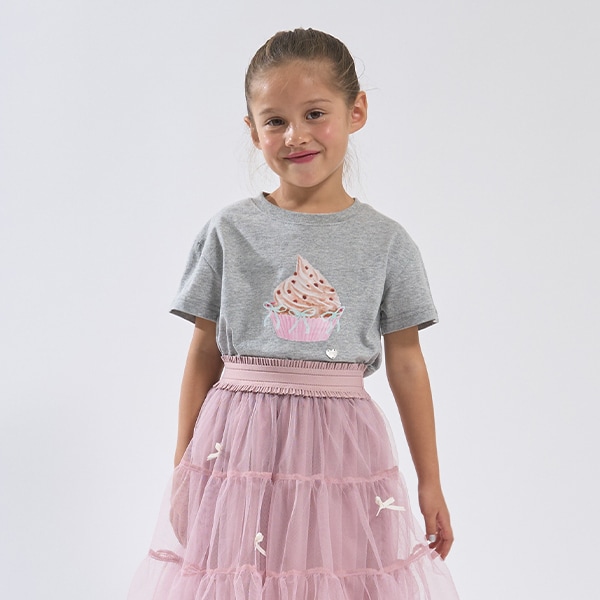 【ソフトコットン】アソートリボンモチーフプリントTシャツ
