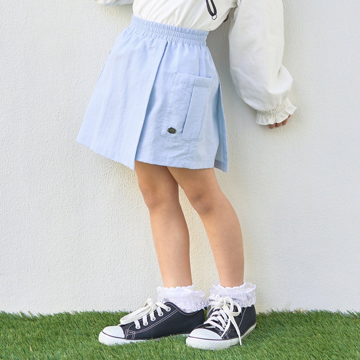 【スクール対応】【撥水・防汚・耐久・UV】ポケット付きラップパンツ