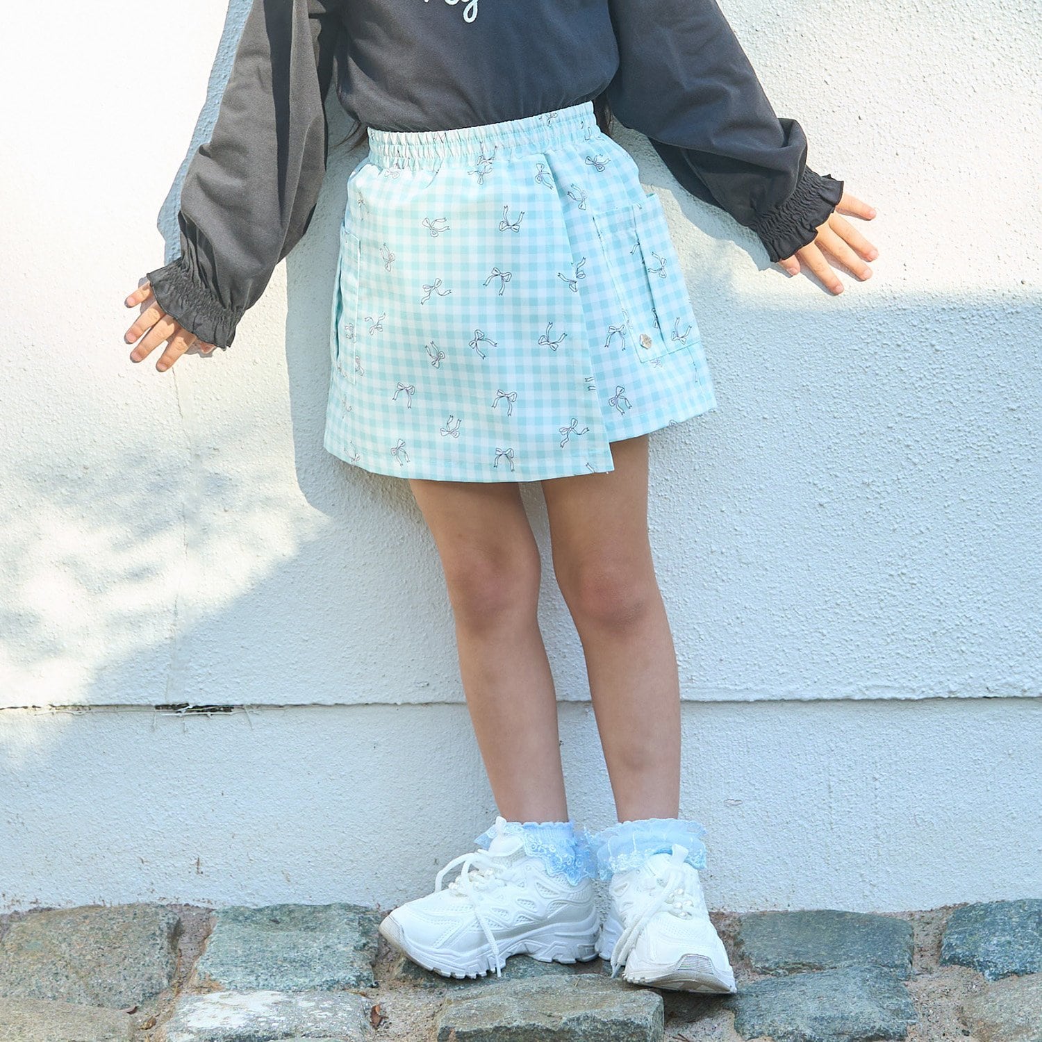 【スクール対応】【撥水・防汚・耐久・UV】ポケット付きラップパンツ