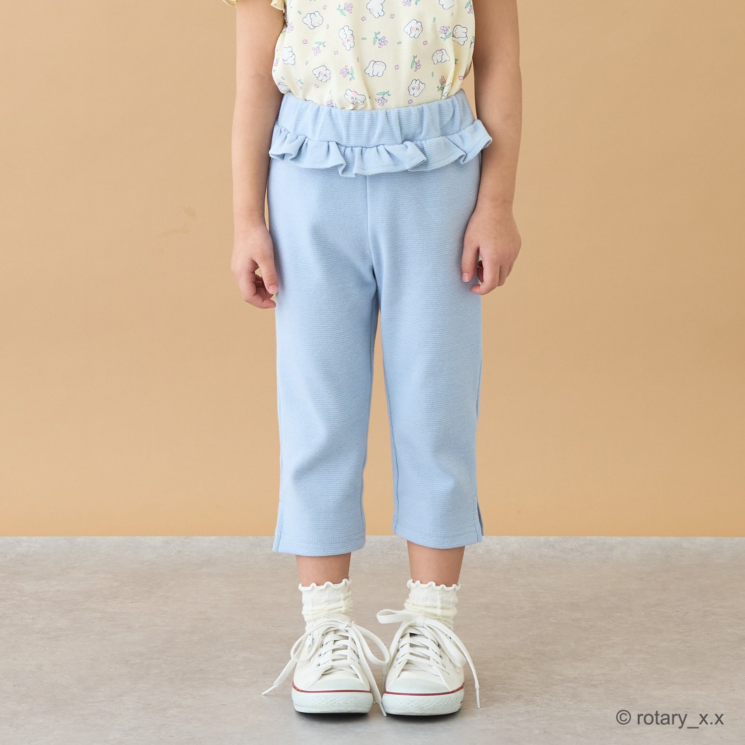 【ともパン】サイドスリット7分丈カプリパンツ