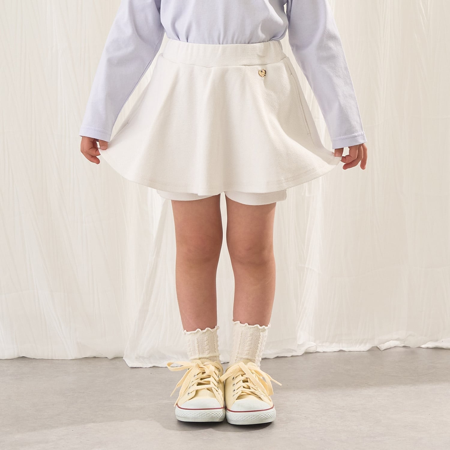 【ともパン】パンツ付きフレアスカート