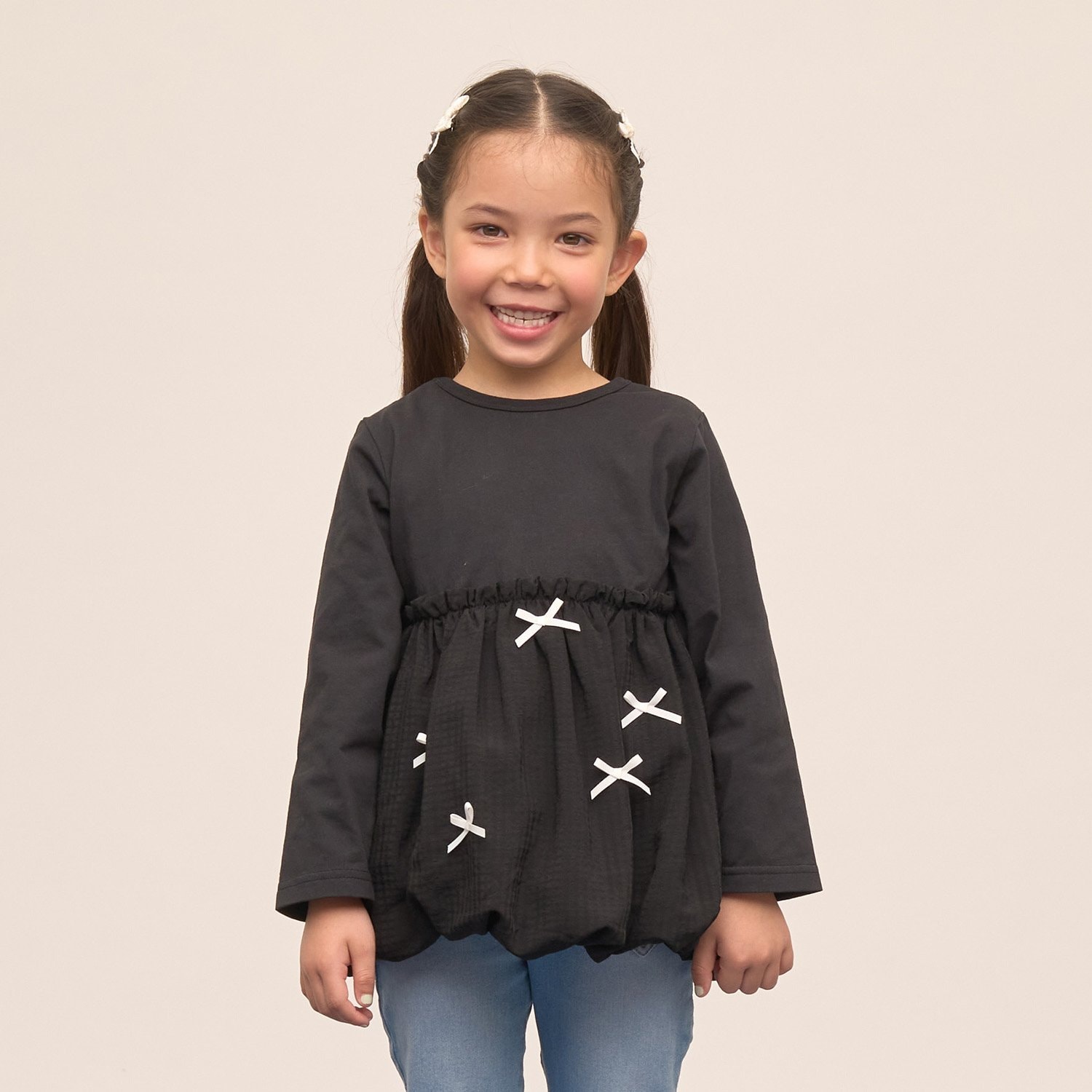 【速乾・UV・型崩れしない】【どちらが前でもOK】【ムテキT】バルーンペプラムトップス