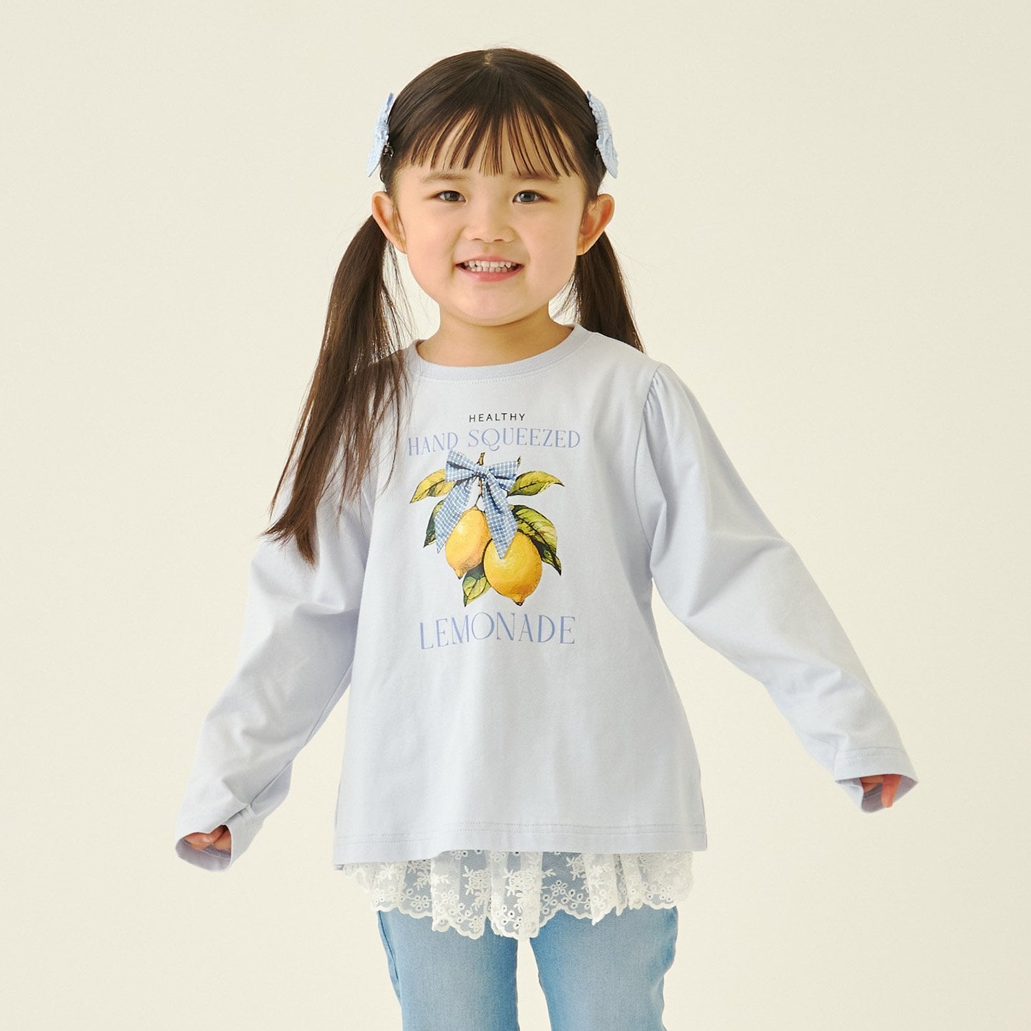 【速乾・UV・型崩れしない】アソートフルーツプリントパフAラインTシャツ【Lycee mineバレエシリーズ】