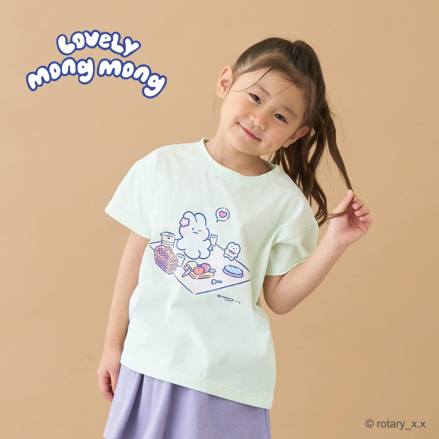 【綿100％】 【ラブリーモンモン】【速乾・UV・型崩れしない】アソートプリントTシャツ