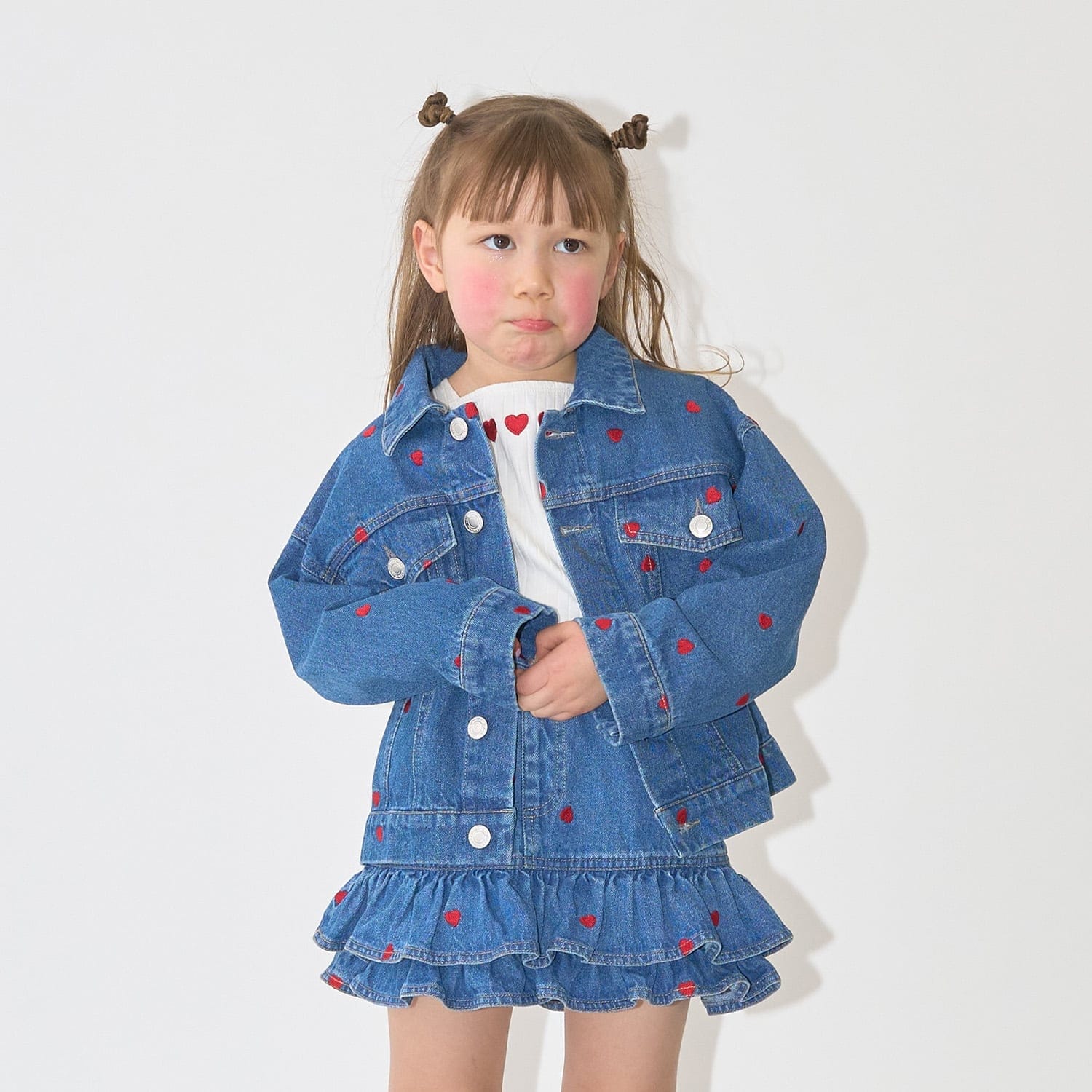 【ともデニ】アソート刺しゅう総柄Gジャン