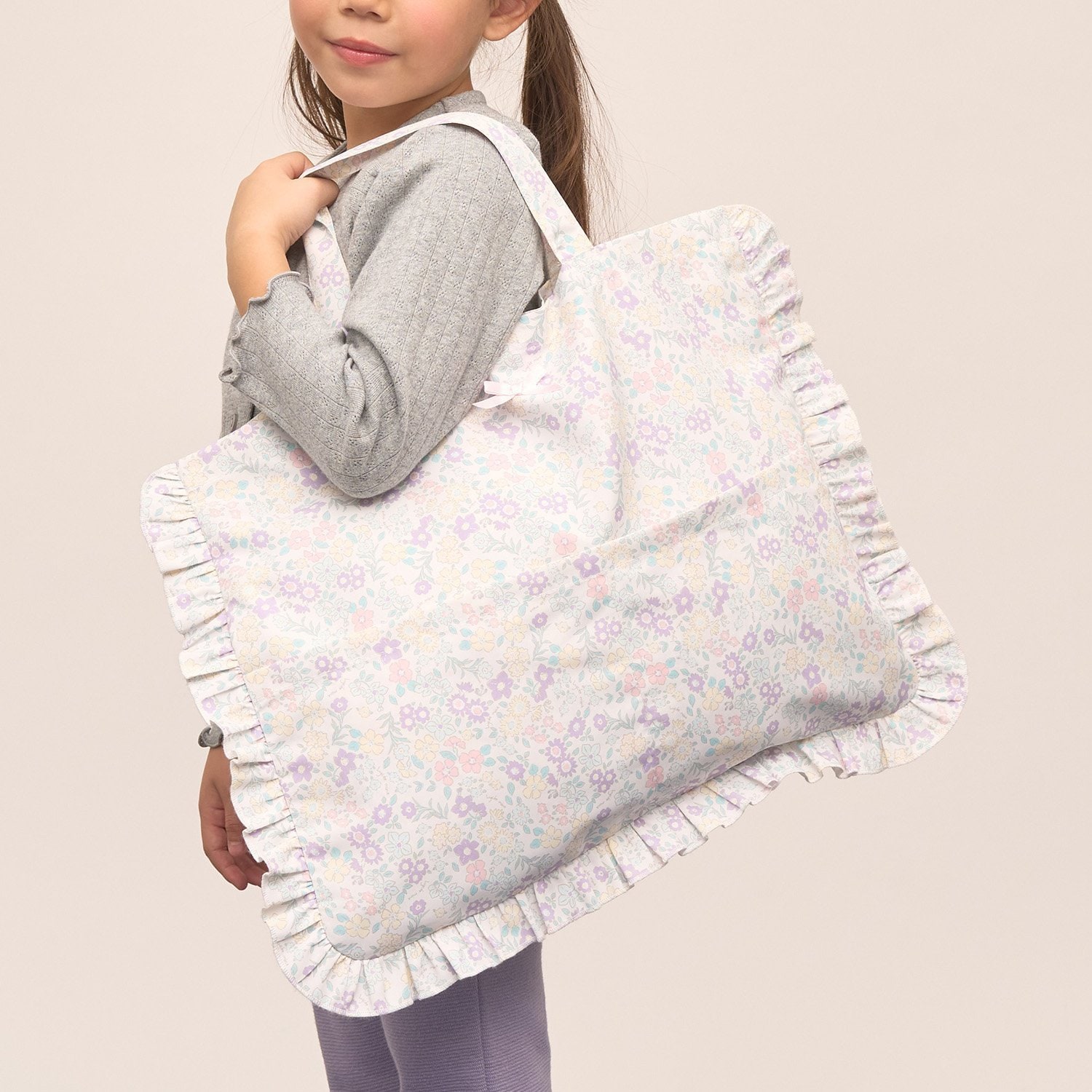 【予約/1月中旬～1月下旬入荷予定】【スクール対応】【撥水・防汚・耐久・UV】リボン付きフリルレッスンバック