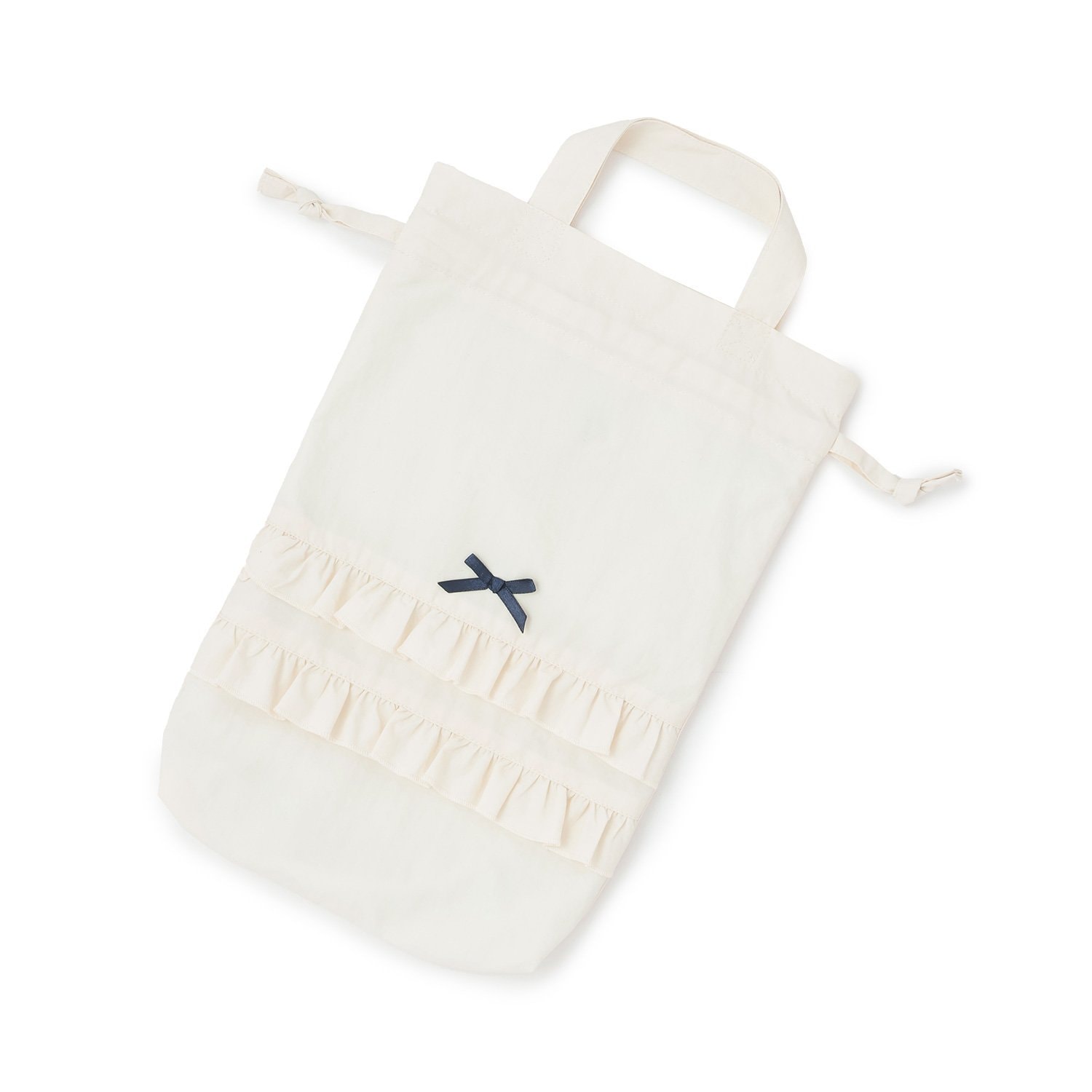 【予約/1月中旬～1月下旬入荷予定】【スクール対応】【撥水・防汚・耐久・UV】リボン付きフリルシューズバック