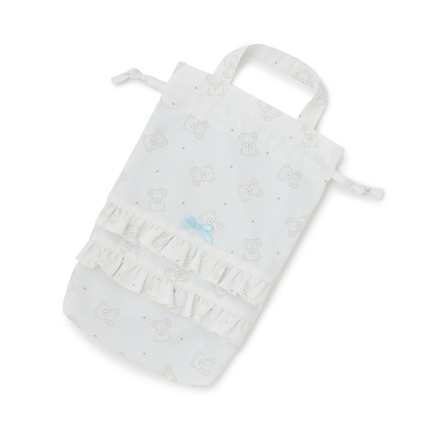 【予約/1月中旬～1月下旬入荷予定】【スクール対応】【撥水・防汚・耐久・UV】リボン付きフリルシューズバック