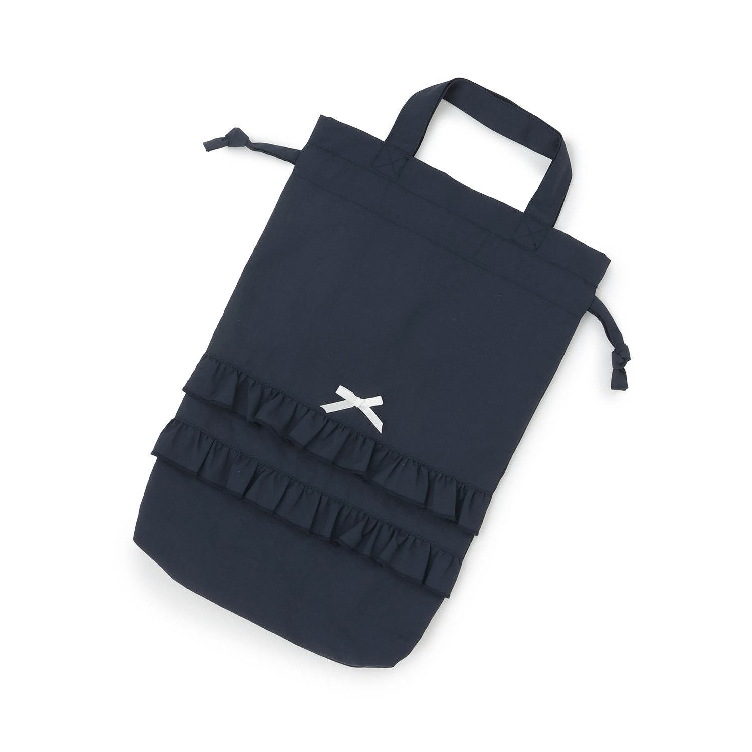 【予約/1月中旬～1月下旬入荷予定】【スクール対応】【撥水・防汚・耐久・UV】リボン付きフリルシューズバック