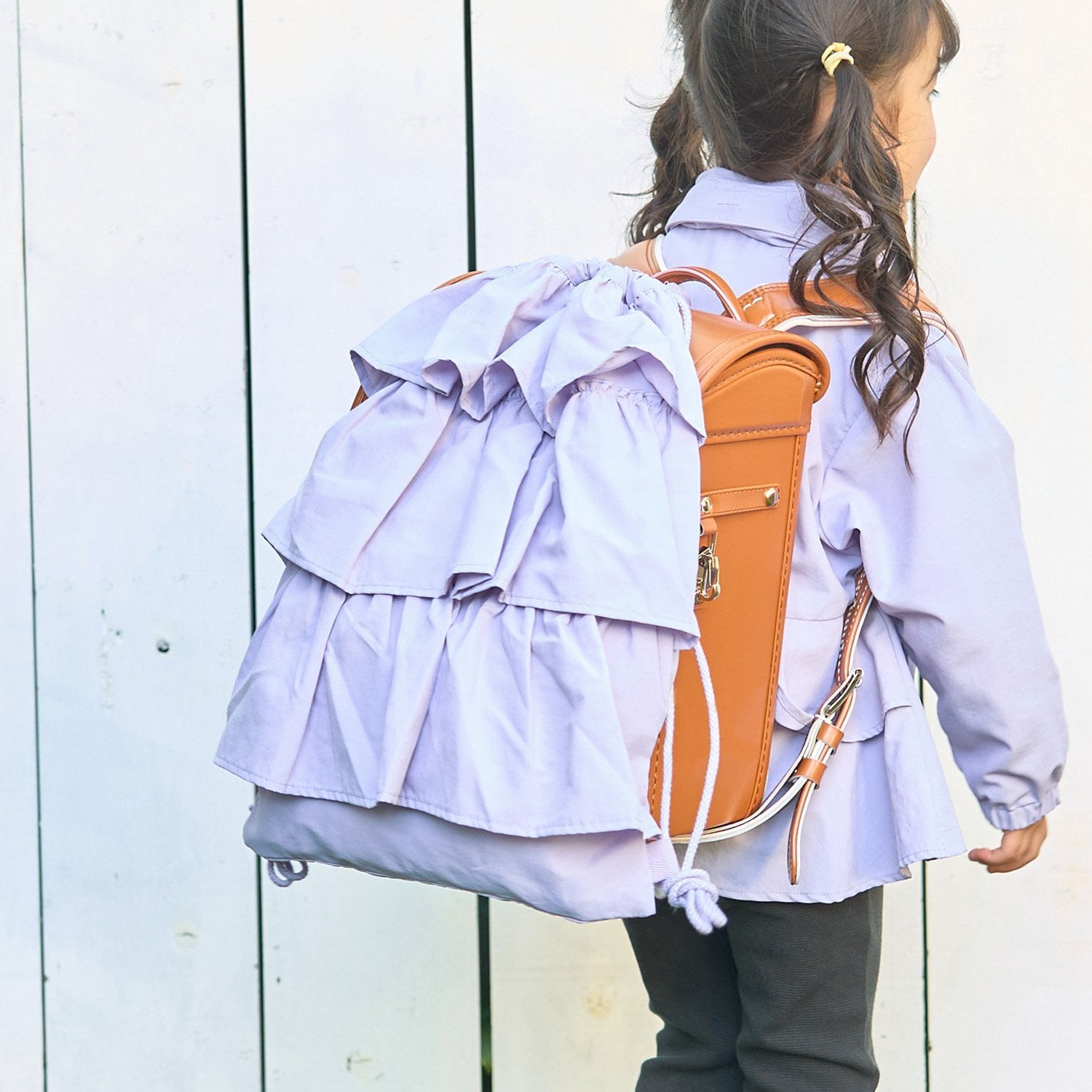 【予約/1月中旬～1月下旬入荷予定】【スクール対応】【撥水・防汚・耐久・UV】フリルらくらくナップ