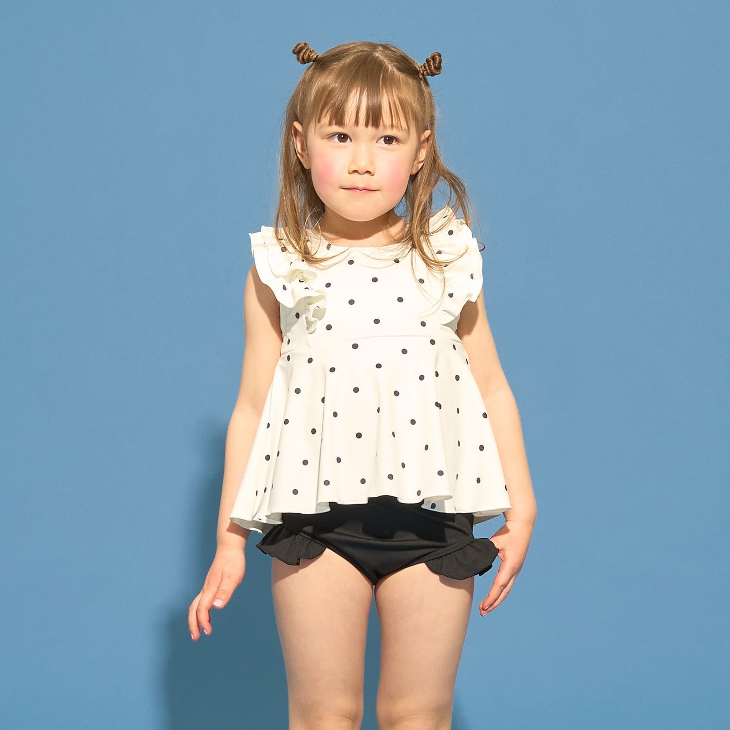 【予約/2026年3月下旬～4月上旬入荷予定】【SWIM】【UVカット】カラバリ豊富セパレート水着（スクール対応あり)