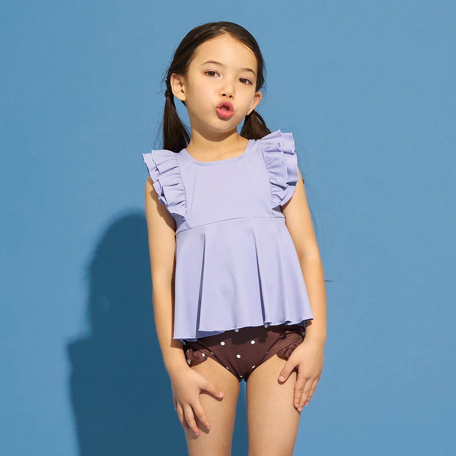 【予約/2026年3月下旬～4月上旬入荷予定】【SWIM】【UVカット】カラバリ豊富セパレート水着（スクール対応あり)