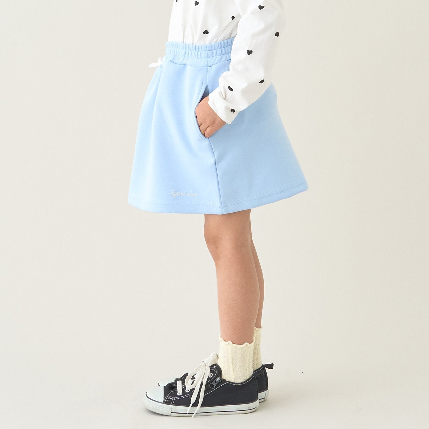 【スクール対応】【パフスウェット】スカート(インパン付)