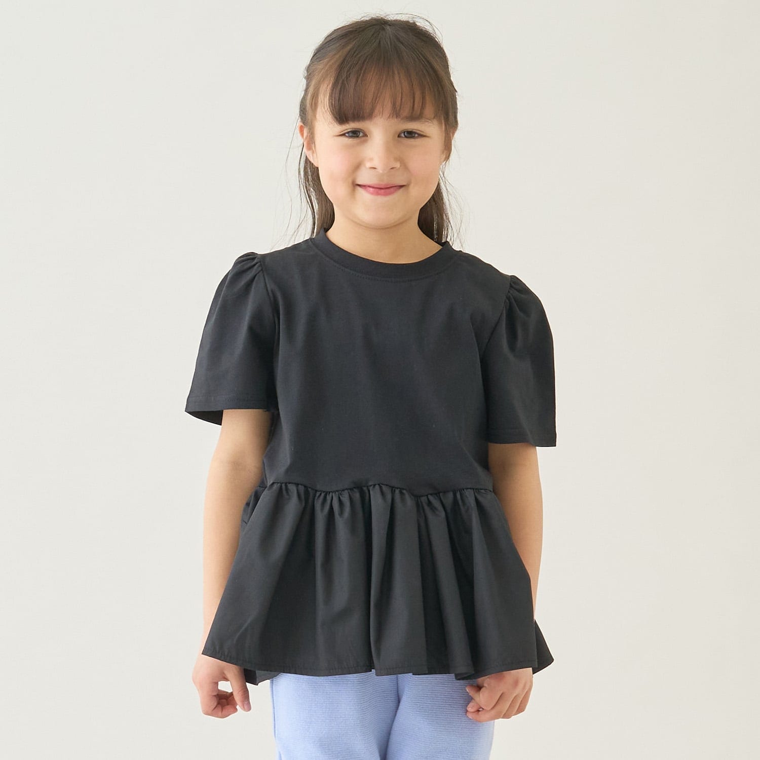 【ムテキＴ】【防汚・UV・接触冷感・型崩れしない】ペプラムＴシャツ