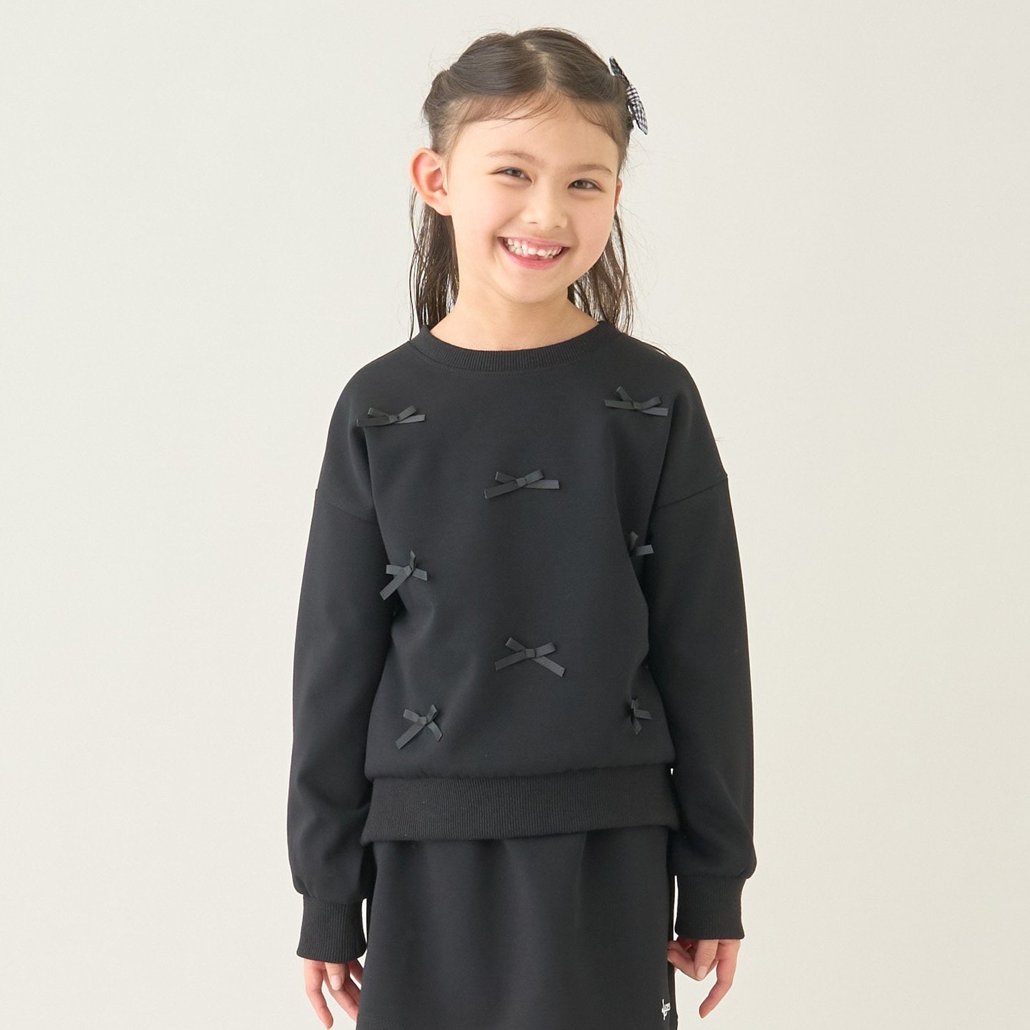 【スクール対応】【パフスェット】リボンプルオーバー