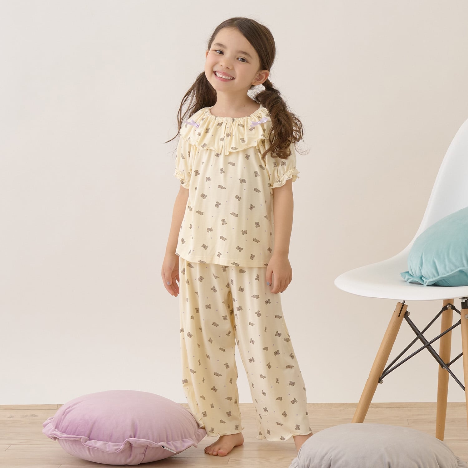 【どちらが前でもOK】【接触冷感】ひんやりとろけるパジャマ