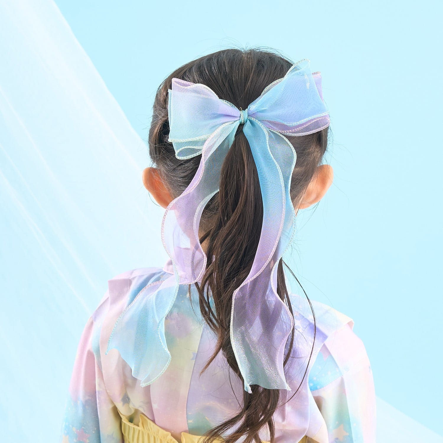 オーロラビックリボンヘアクリップ